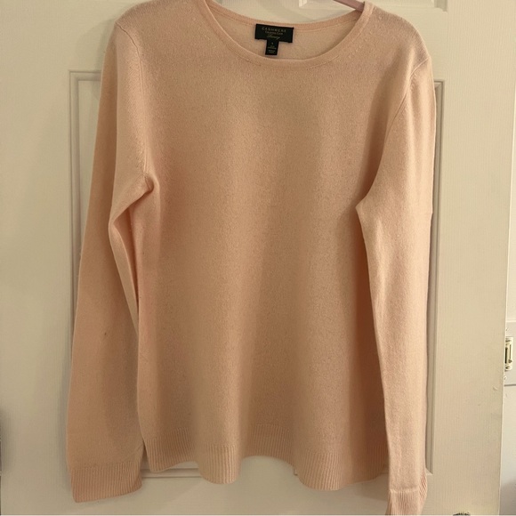 Charter Club 100% Cashmere light pink sweater- Size Large. Soft & lightweight - Picture 1 of 7